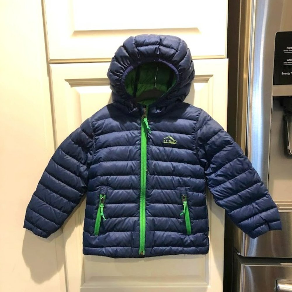 L.LBean - Toddlers Packable Hooded Lightweight Puffer